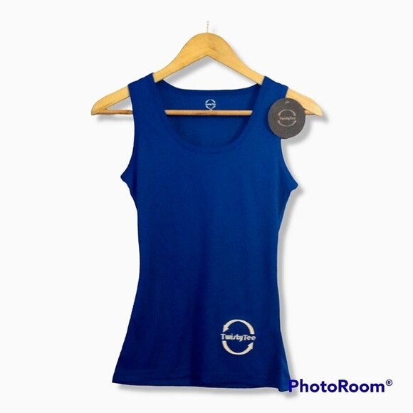 Twisty Tee Blue Embroidered Bottle Opening Tank -X-Small -Gag Gift -BBQ-NEW - Picture 1 of 5